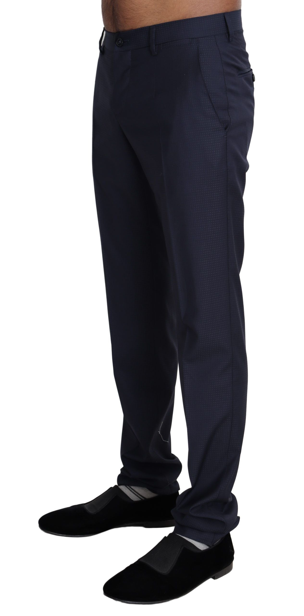 Pantalon habillé bleu marine Dolce & Gabbana pour homme.
