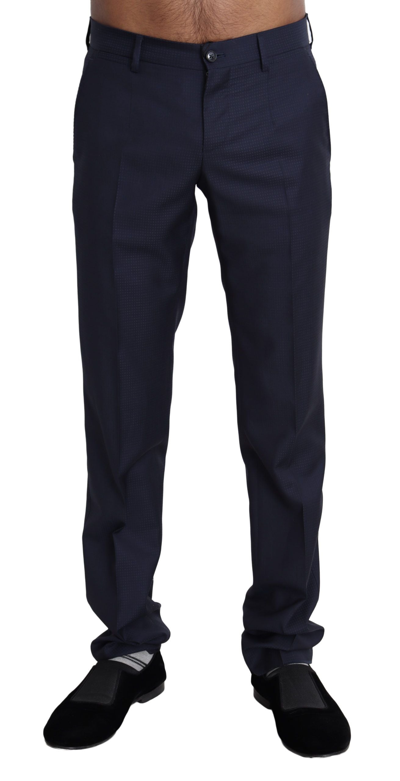 Pantalon habillé bleu marine Dolce & Gabbana pour homme.