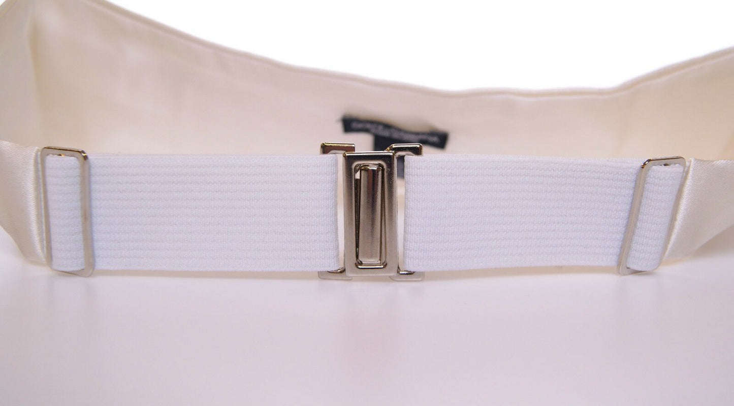 Dolce & Gabbana Witte Taille Smoking Riem Cummerbund