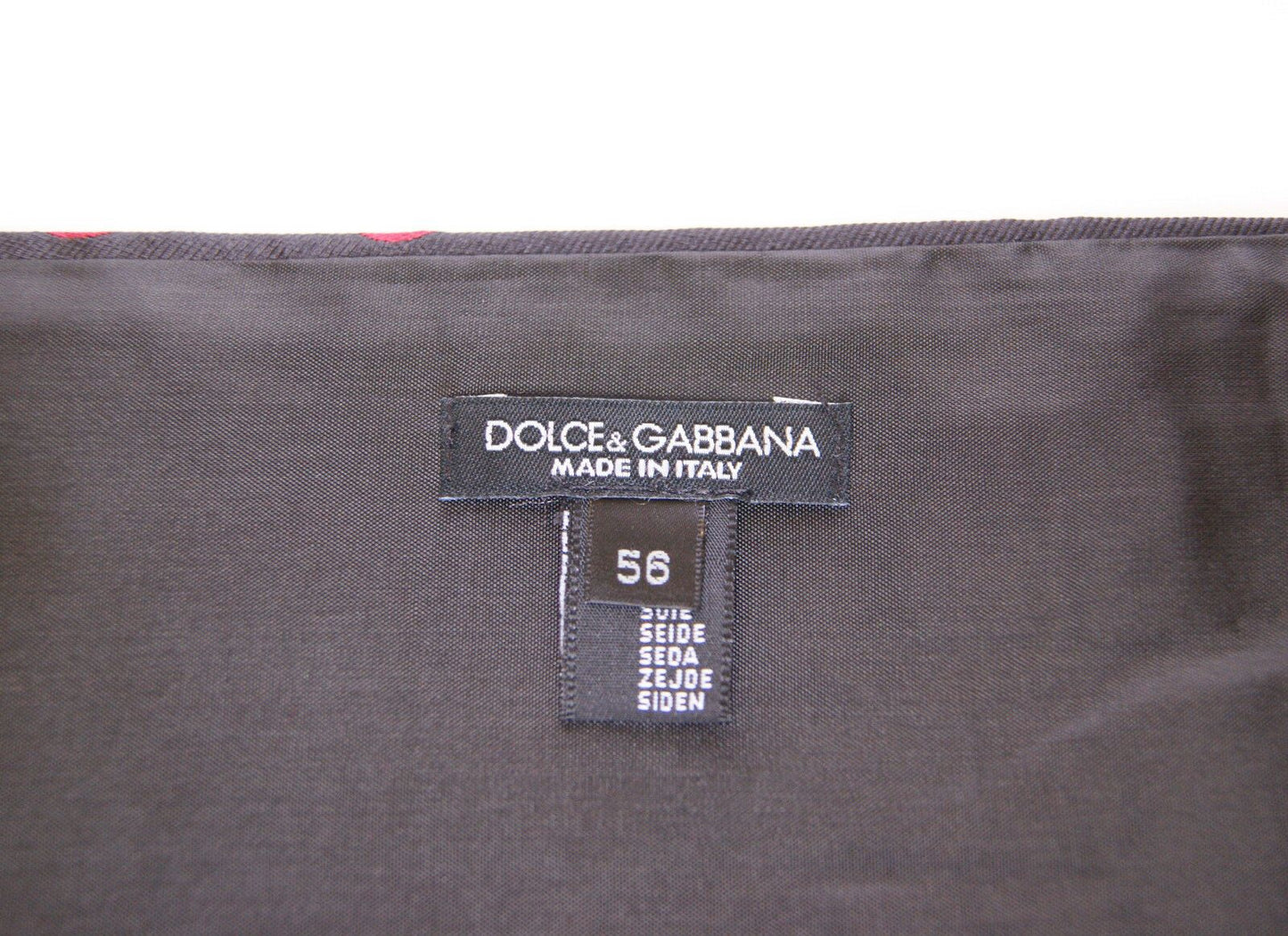 Ceinture de smoking noire Dolce & Gabbana