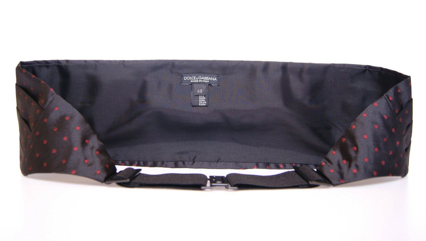 Dolce & Gabbana Zwarte Taille Smoking Riem Cummerbund