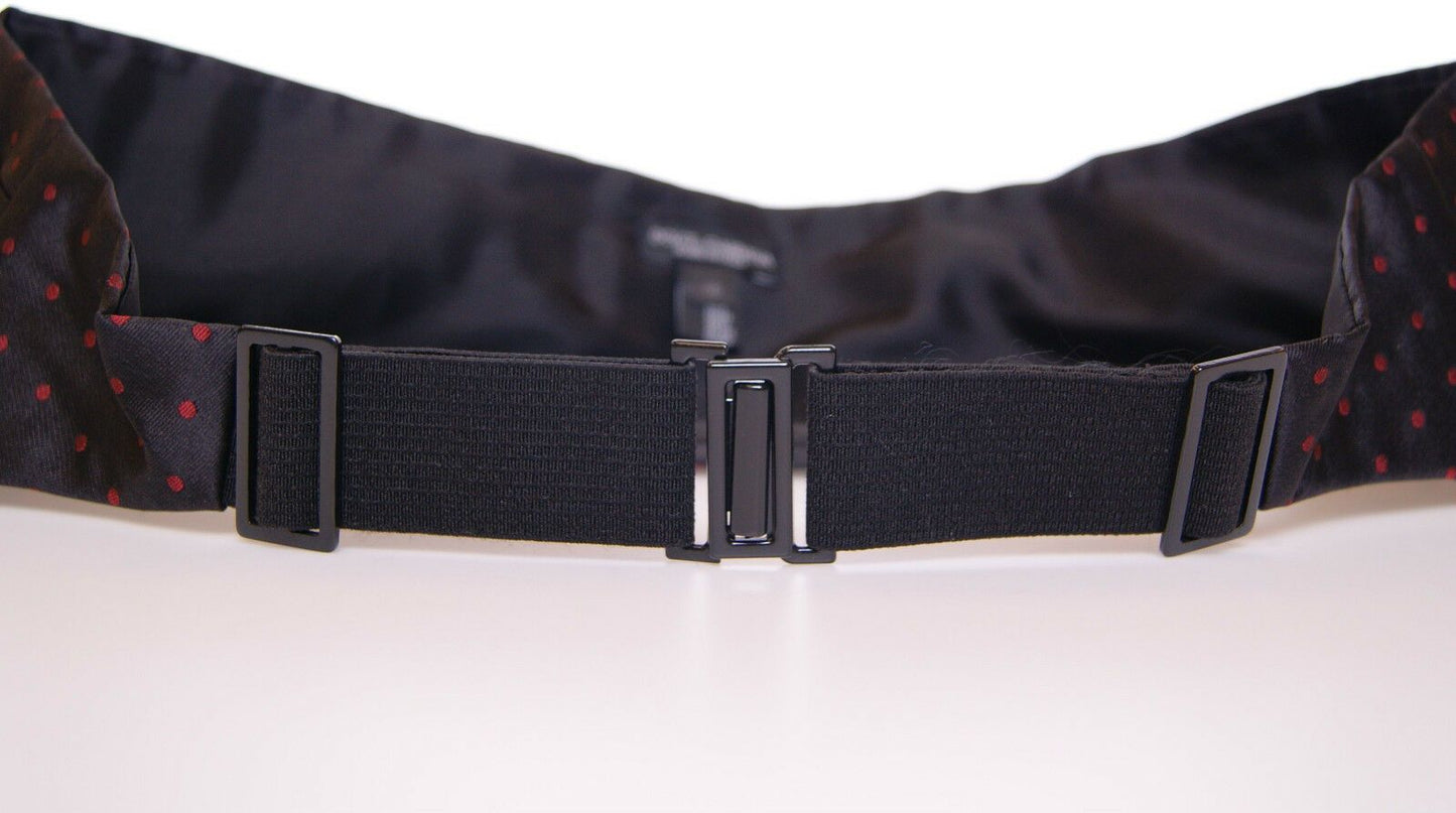 Dolce & Gabbana Zwarte Taille Smoking Riem Cummerbund