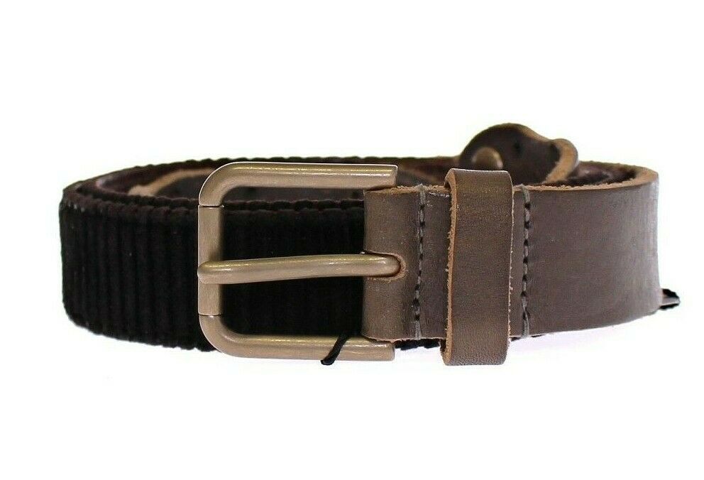Dolce & Gabbana bruin lederen Cintura Gürtel riem met logo