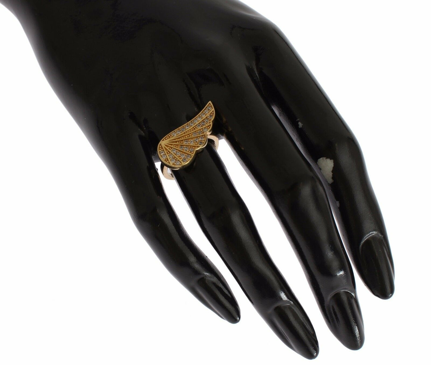 Nialaya Dames Clear CZ Goud 925 Zilver Authentieke Ring