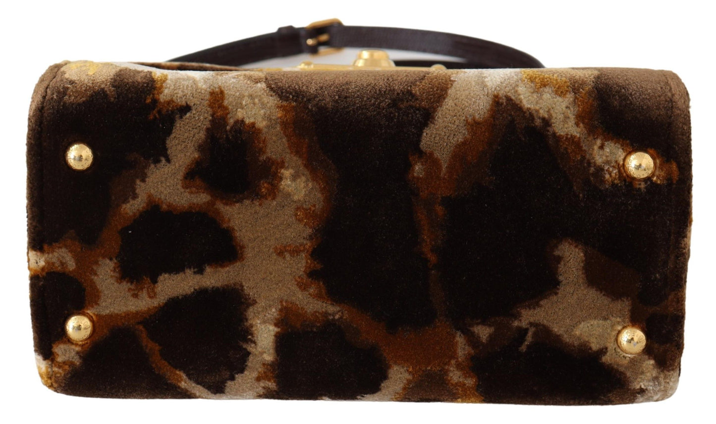 Dolce & Gabbana Sac à main à bandoulière girafe marron Sac à main Borse WELCOME