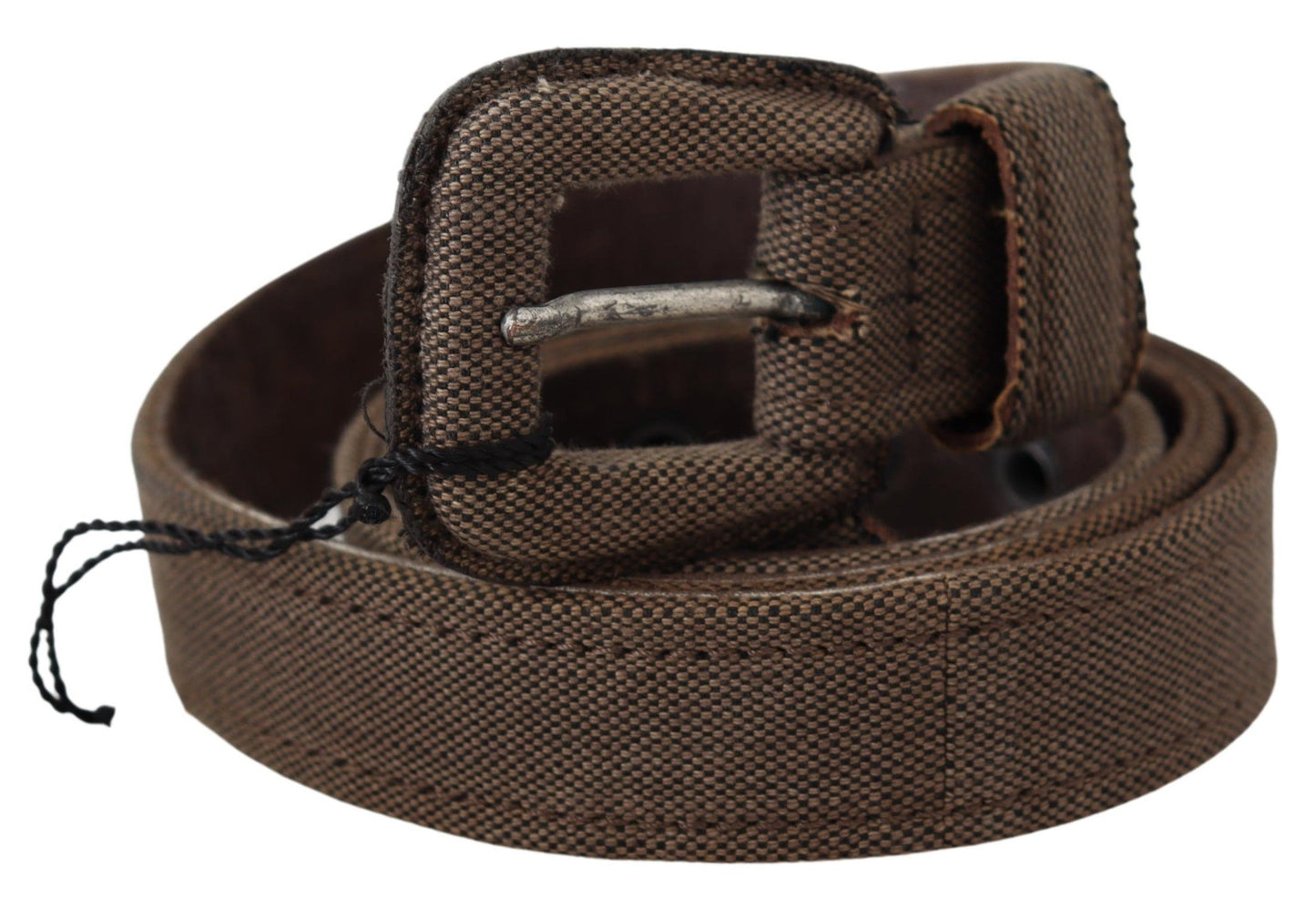 Kostuum Nationaal Bruine Leren Logo Gesp Taille Riem