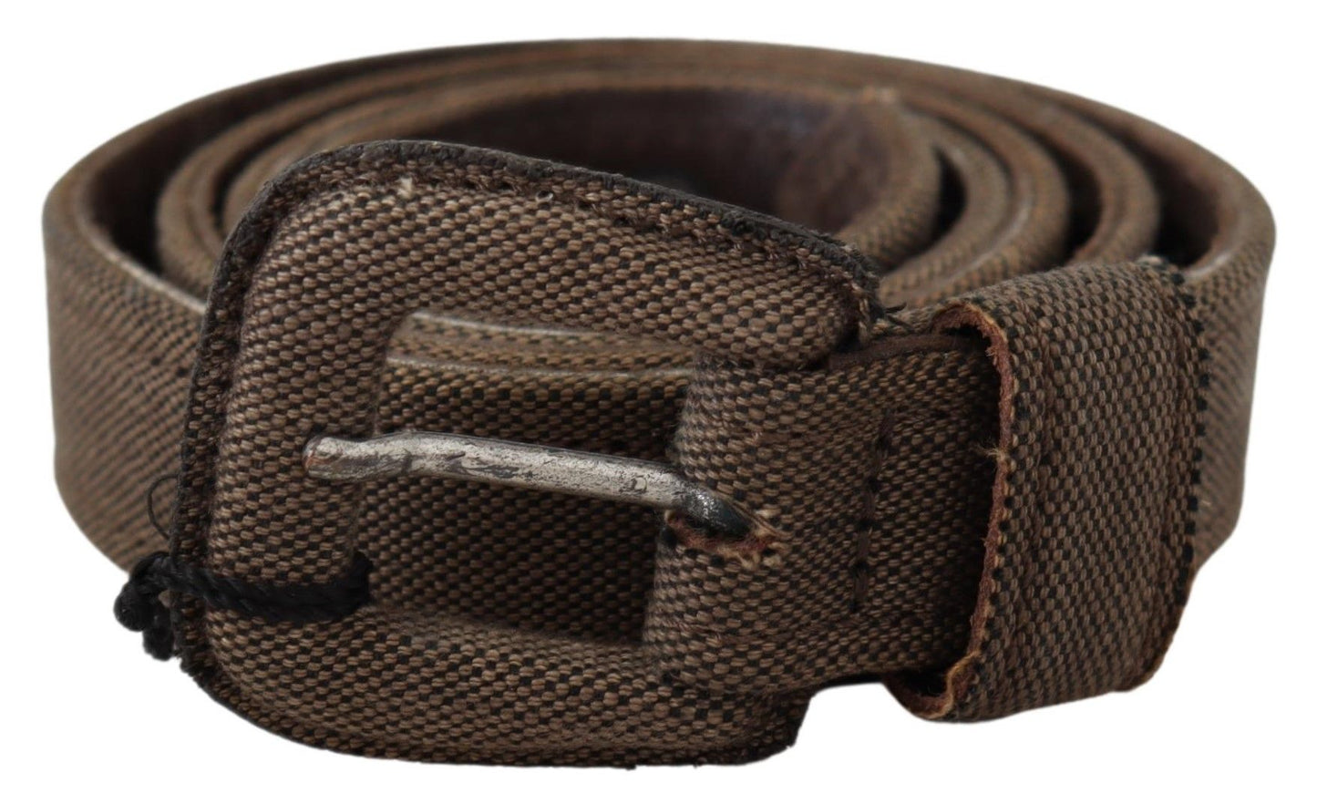 Kostuum Nationaal Bruine Leren Logo Gesp Taille Riem