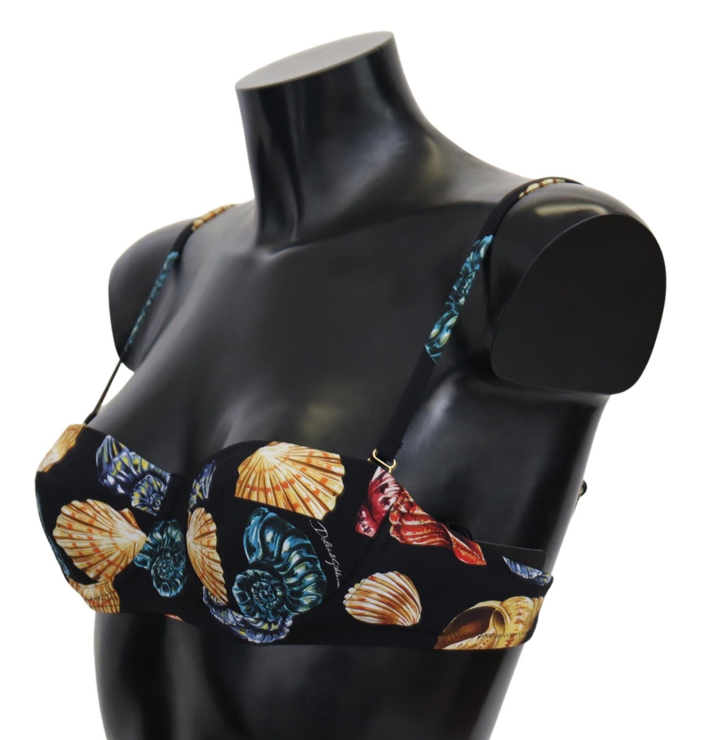 Dolce & Gabbana zwarte bikini-tops met schelpjesprint voor dames
