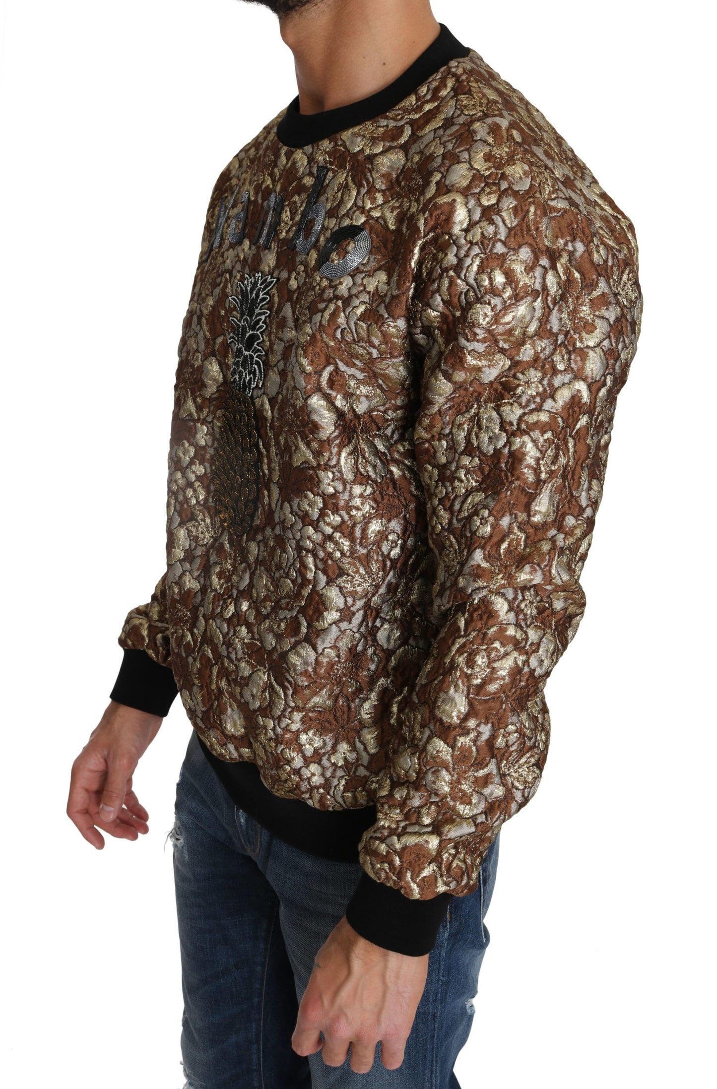 Pull en jacquard multicolore à motif ananas Mambo de Dolce & Gabbana