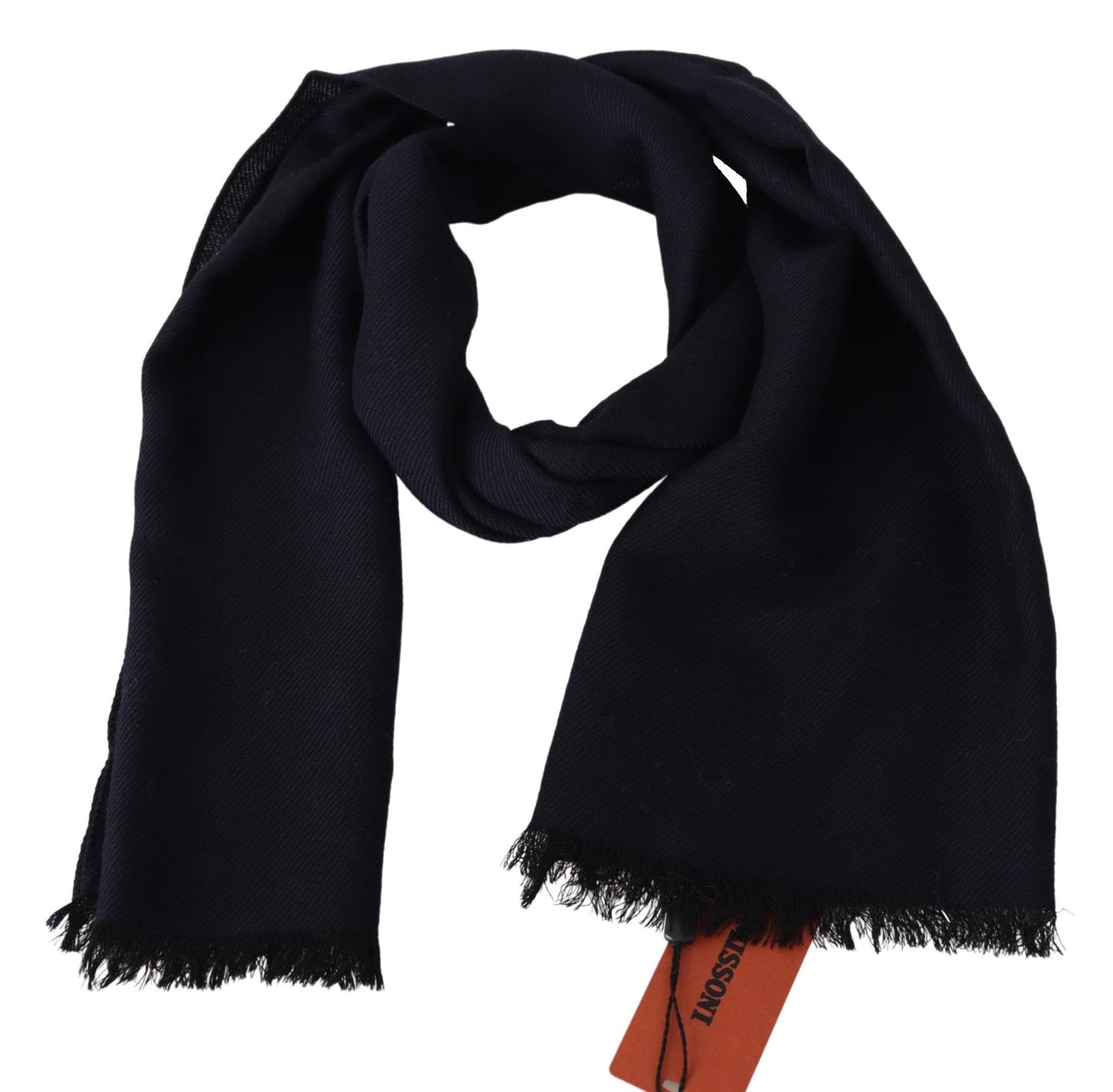 Missoni Zwarte 100% wollen gebreide unisex nekwikkelsjaal
