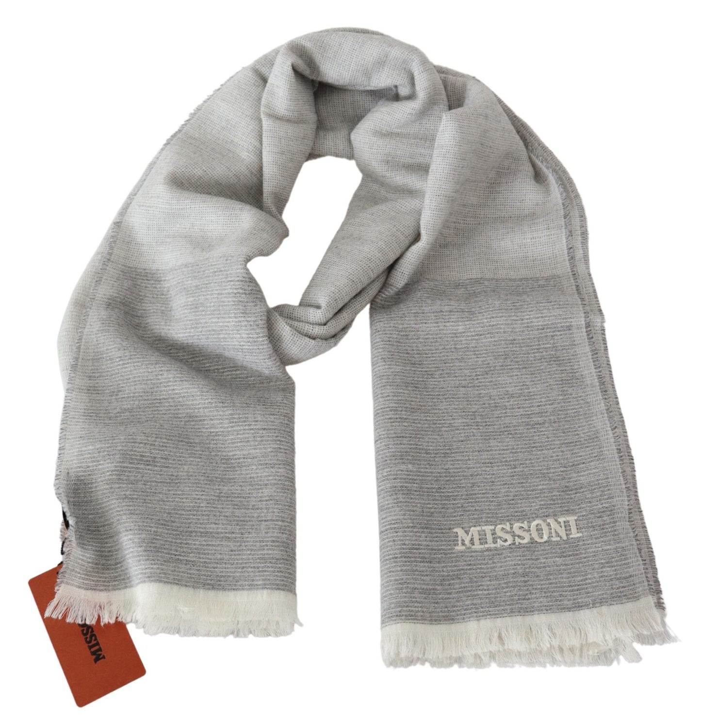 Missoni Beige 100% wollen unisex nekwikkelsjaal