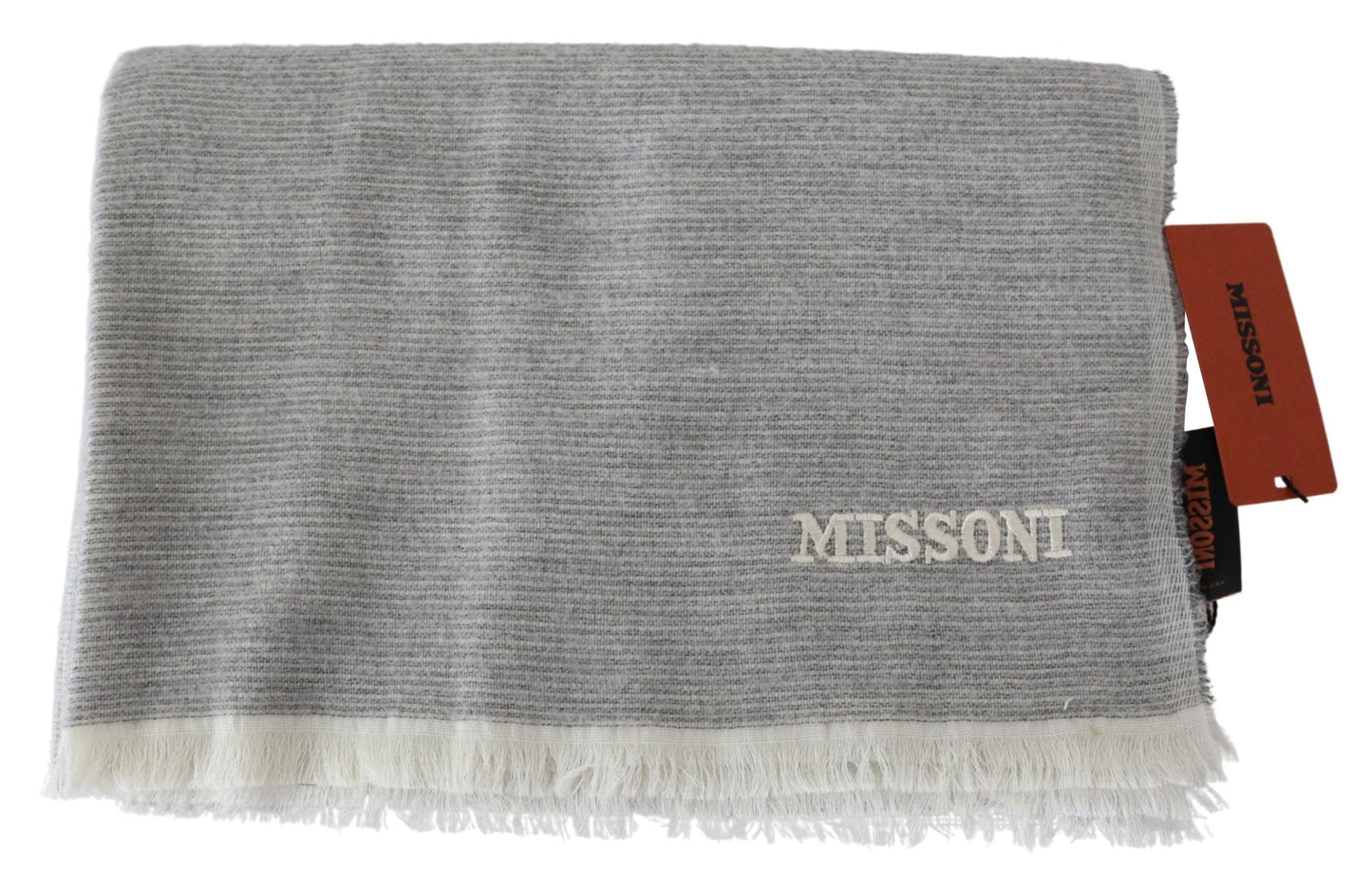 Missoni Beige 100% wollen unisex nekwikkelsjaal