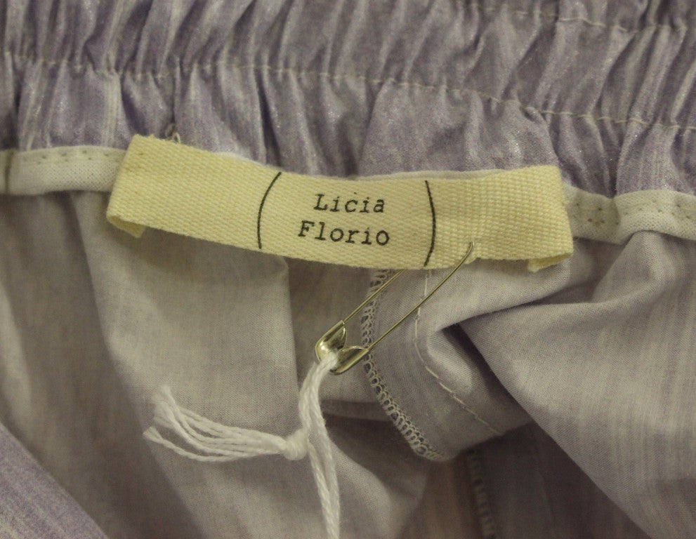 Shorts portefeuille violets Licia Florio, au-dessus du genou