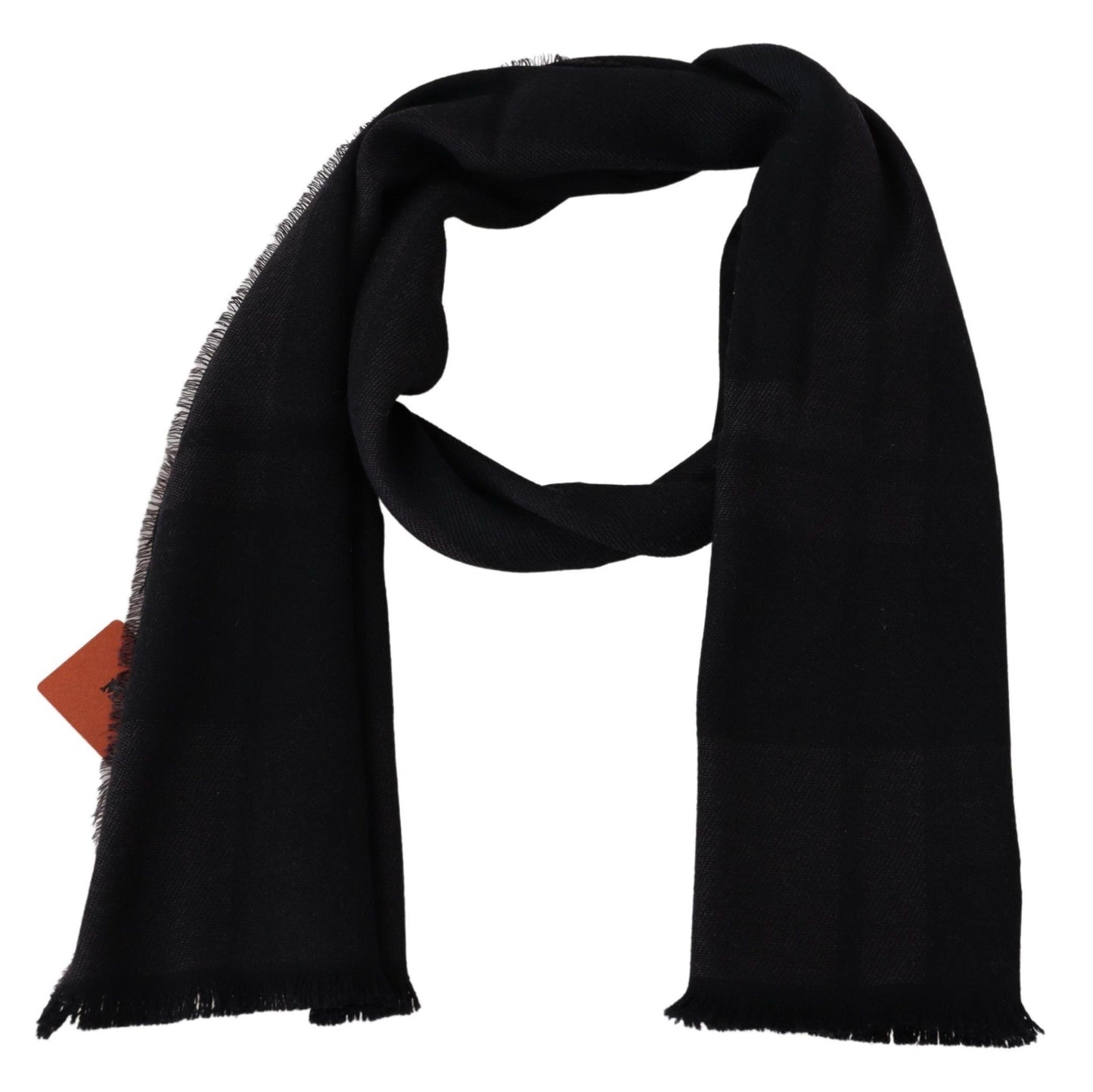 Écharpe unisexe noire Missoni 100 % laine