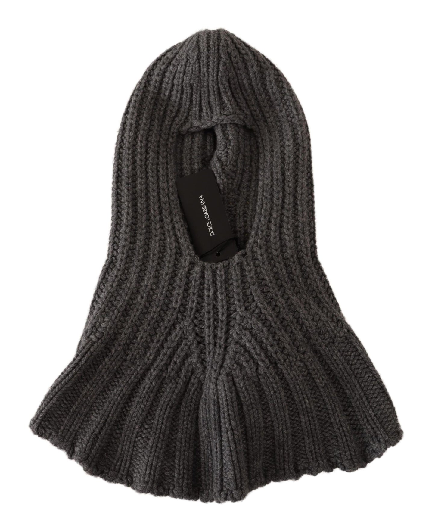 Dolce & Gabbana Grijze 100% Kasjmier Gebreide Omslagdoek One Size