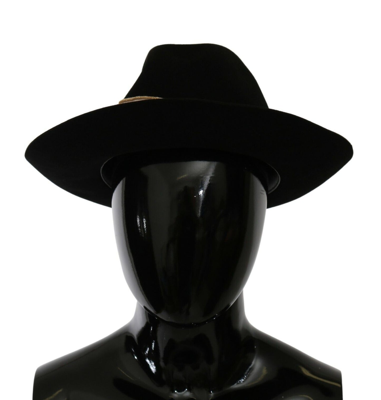 Dolce & Gabbana Chapeau Panama noir à large bord Lapin Amor Gignit