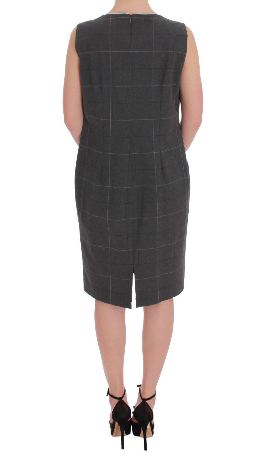 Ensemble tailleur-pantalon en coton à carreaux gris BENCIVENGA