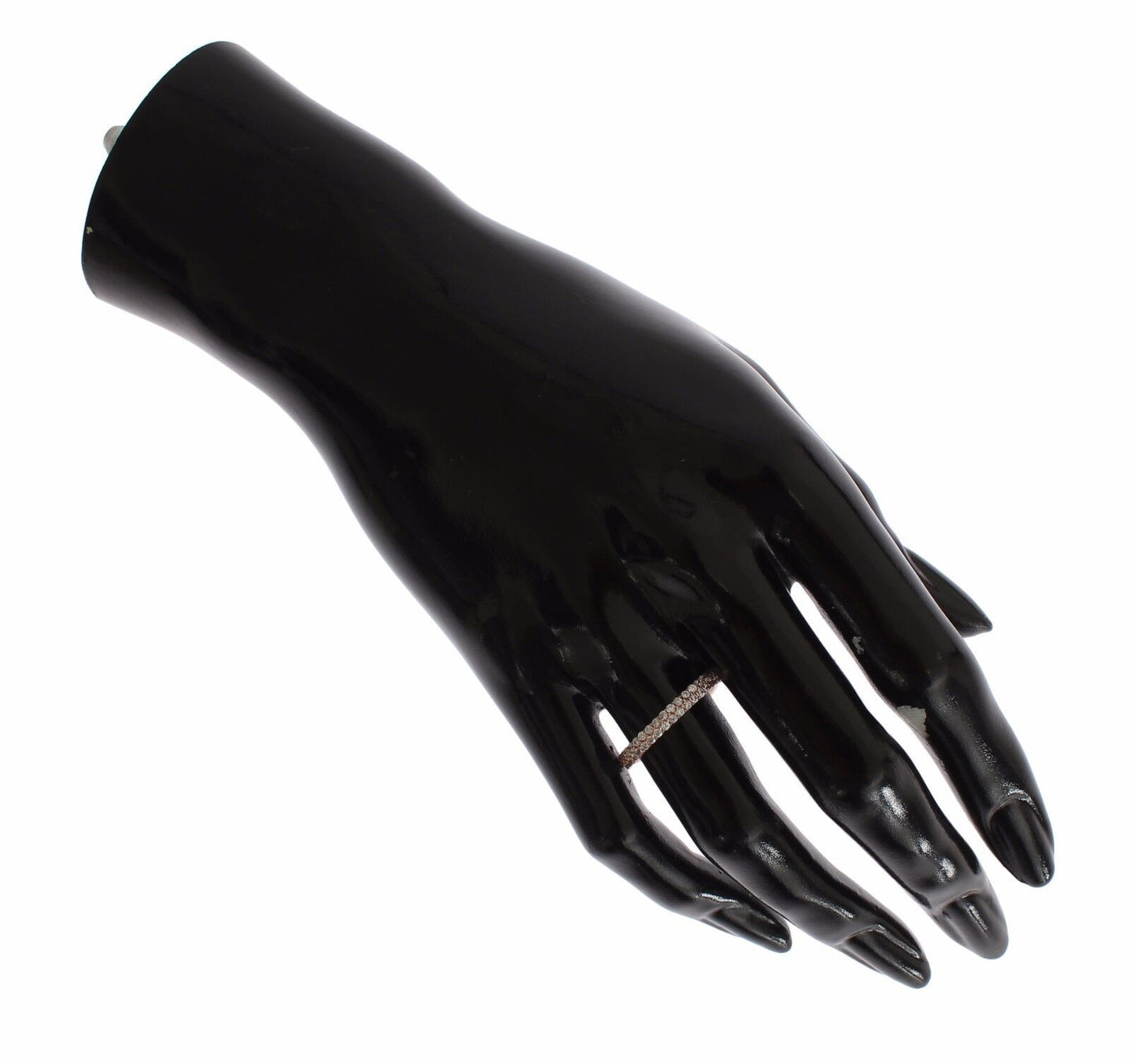 Bague Nialaya en or rose et argent 925 avec zircones cubiques transparents