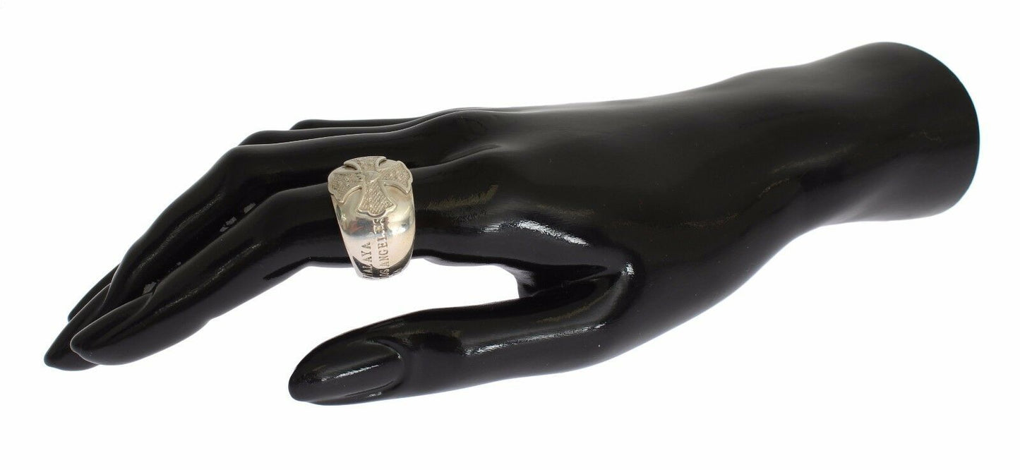 Nialaya Zilveren Kruis Damesring van 925 Sterling