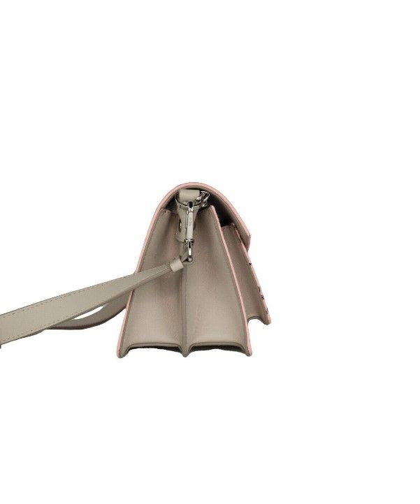MCM Signature Soft Pink Diamond Logo Lederen Mini Crossbody Handtas met Klapsluiting