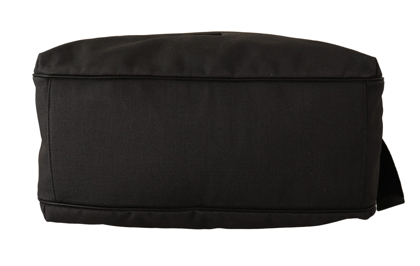 Sac messager à bandoulière en cuir denim noir Dolce & Gabbana