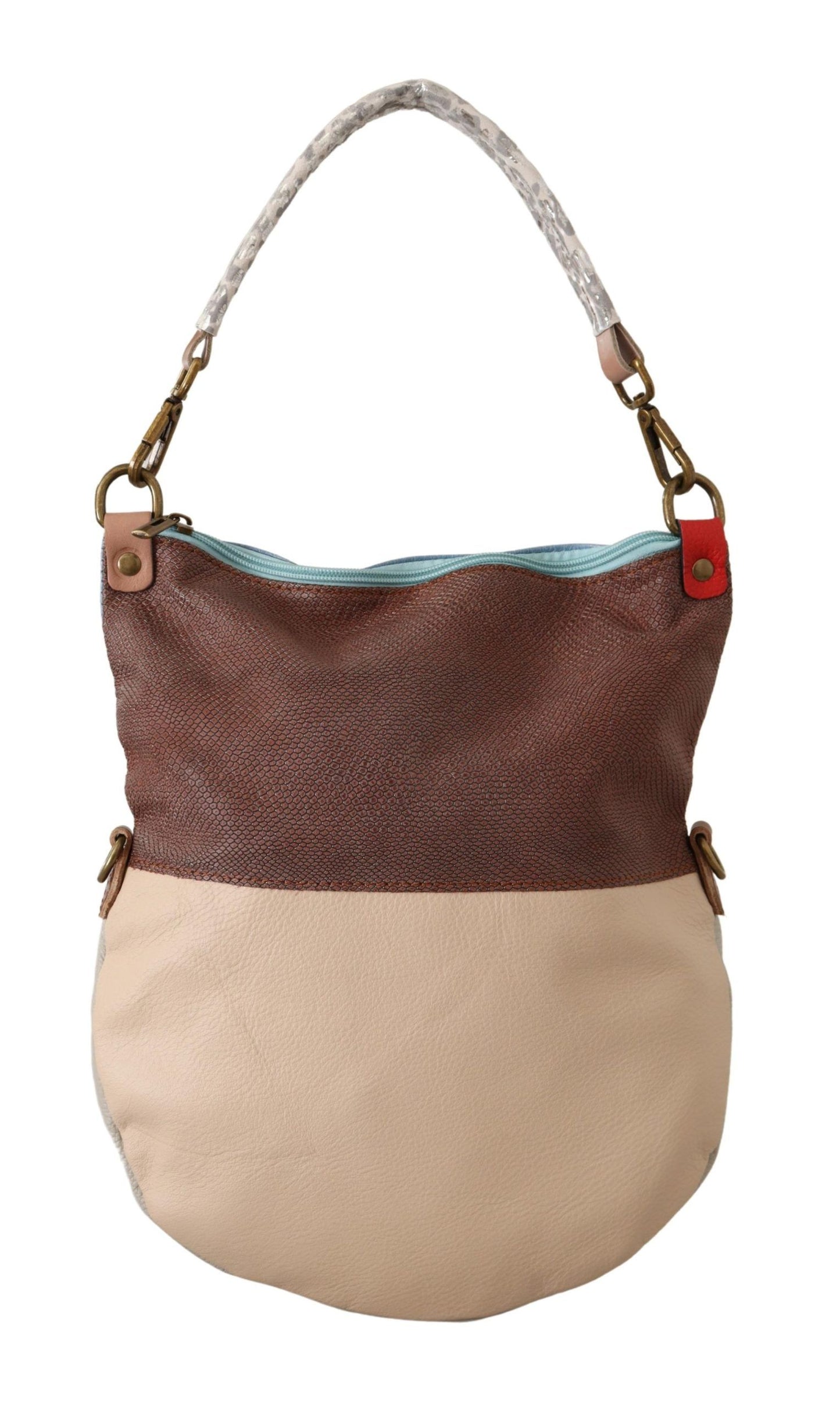 Sac à main fourre-tout en cuir véritable multicolore EBARRITO pour femme