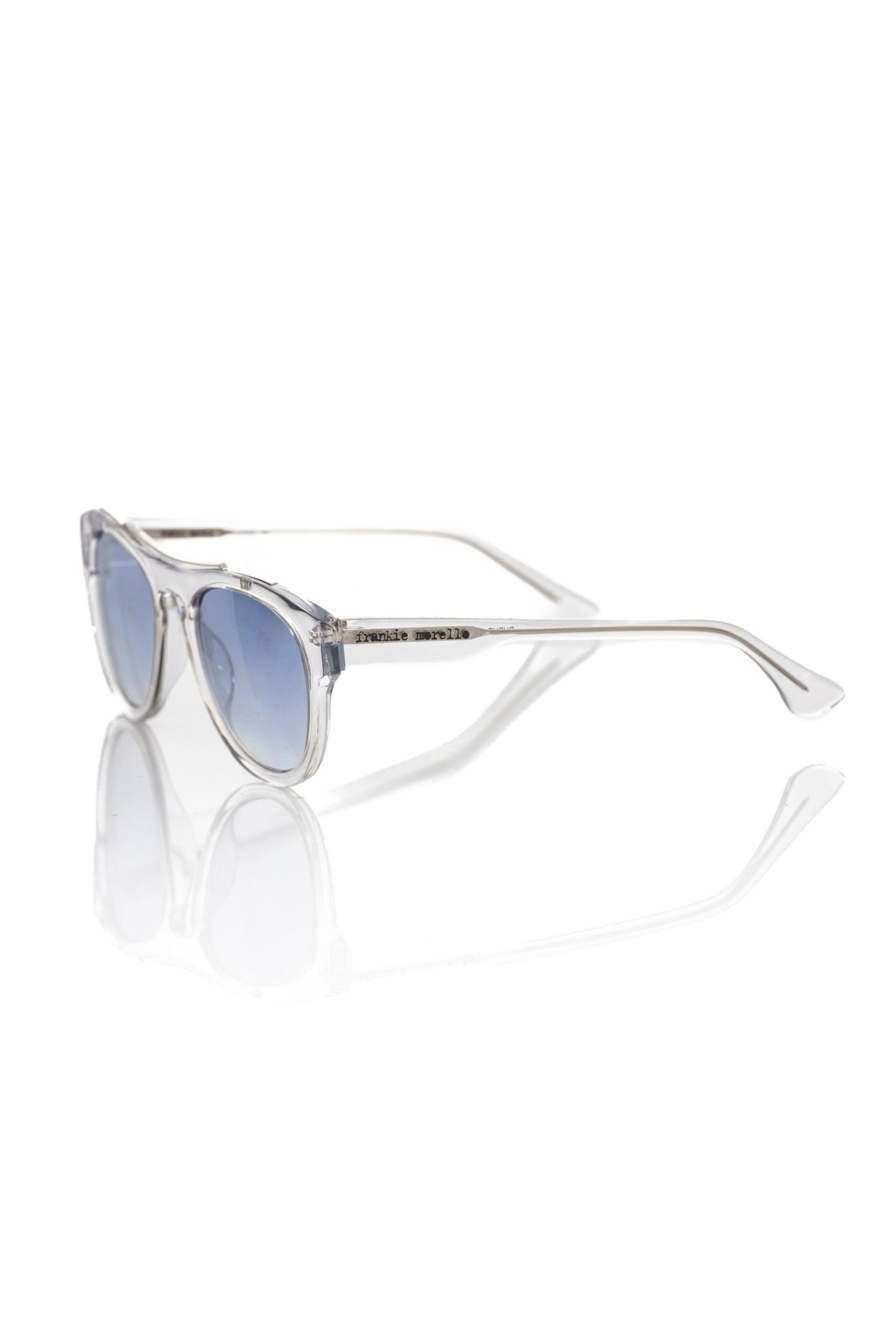 Lunettes de soleil pour homme Frankie Morello en acétate blanc
