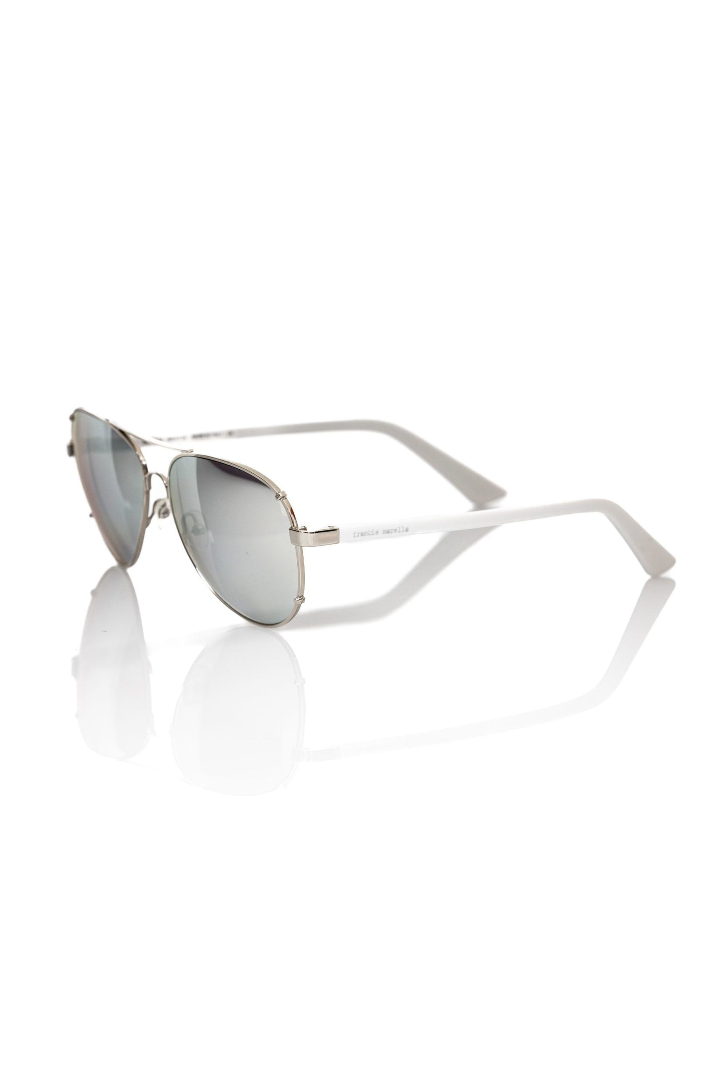 Lunettes de soleil pour homme Frankie Morello, fibre métallique argentée