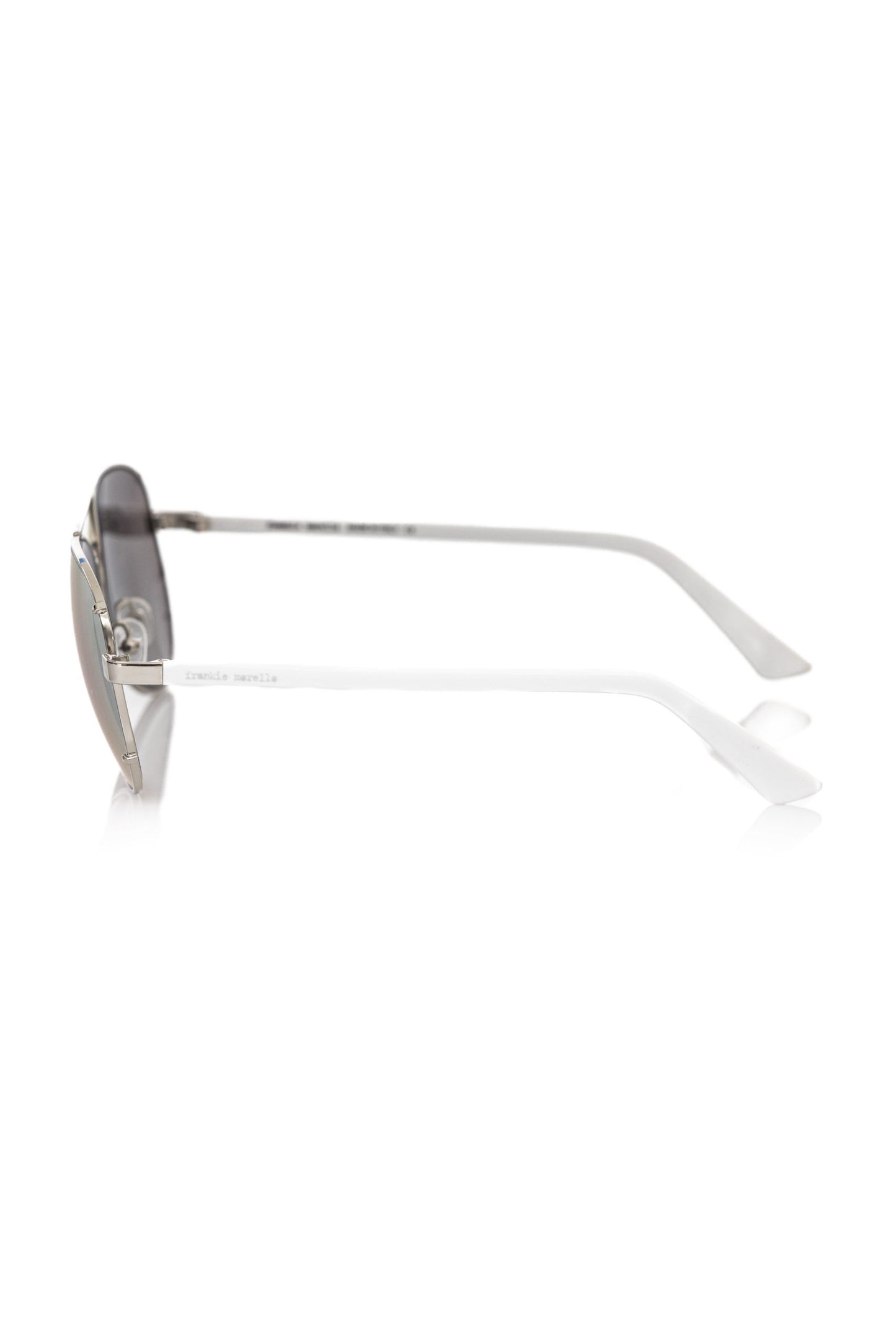 Lunettes de soleil pour homme Frankie Morello, fibre métallique argentée