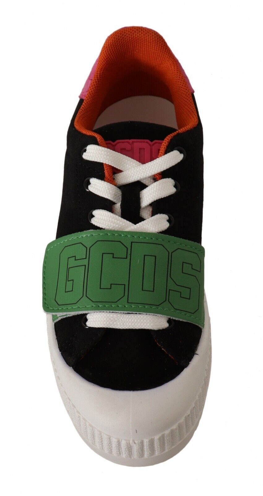 Sneakers basses en daim multicolores à lacets pour femmes GCDS