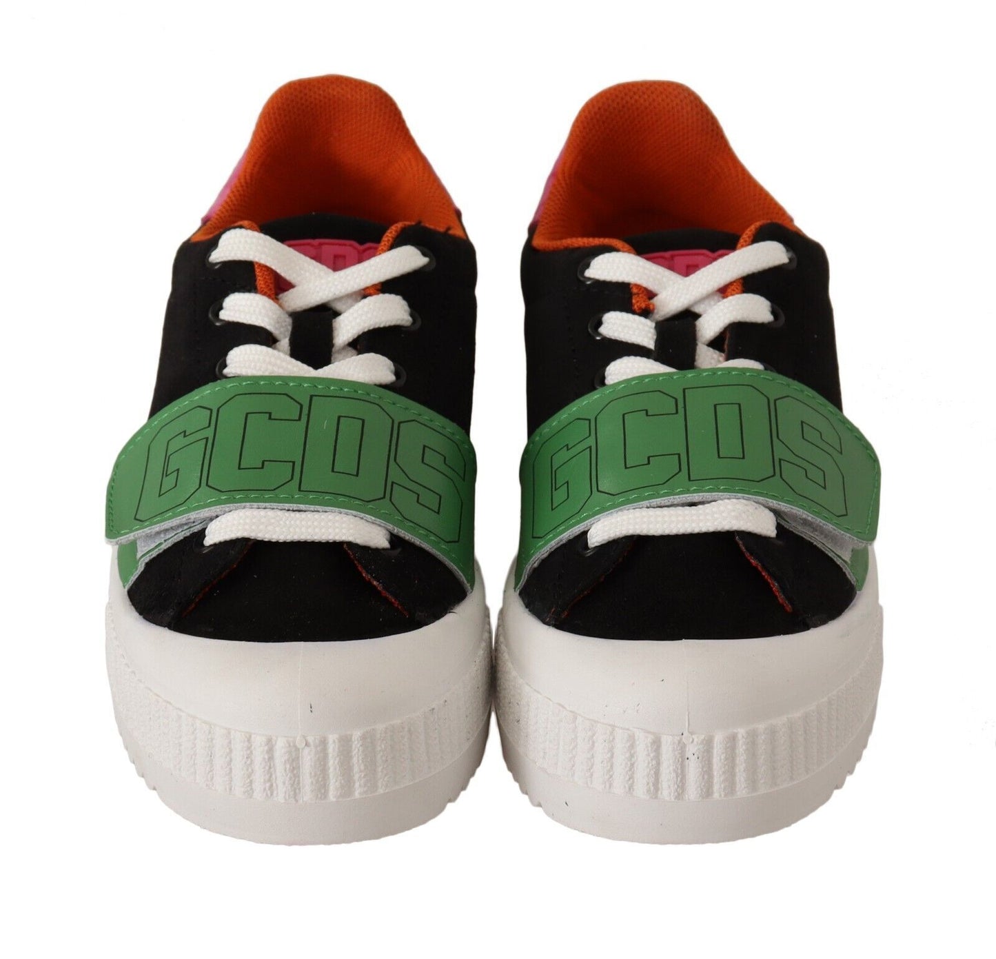 Sneakers basses en daim multicolores à lacets pour femmes GCDS