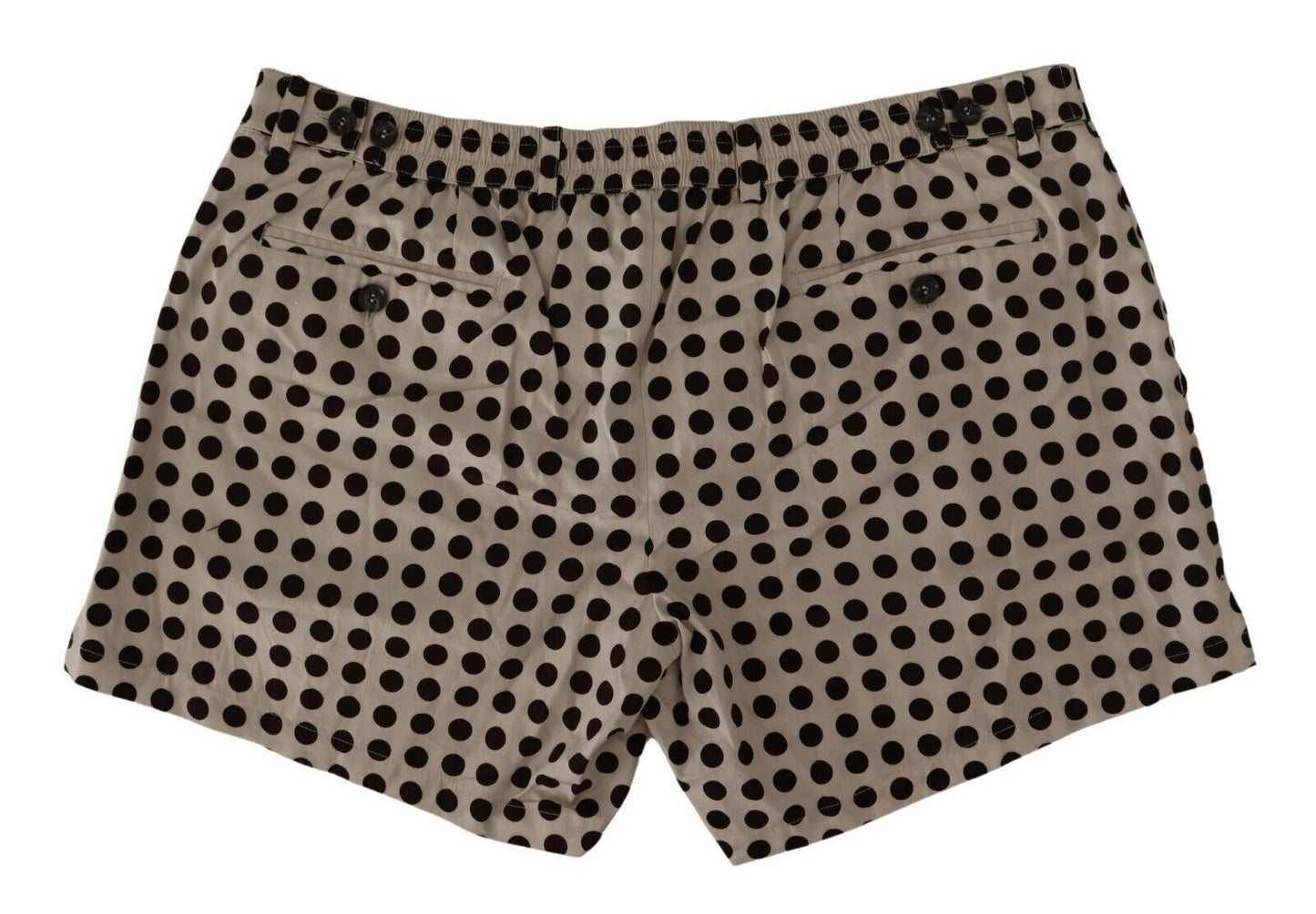 Short en coton et lin à pois noirs et blancs de Dolce & Gabbana