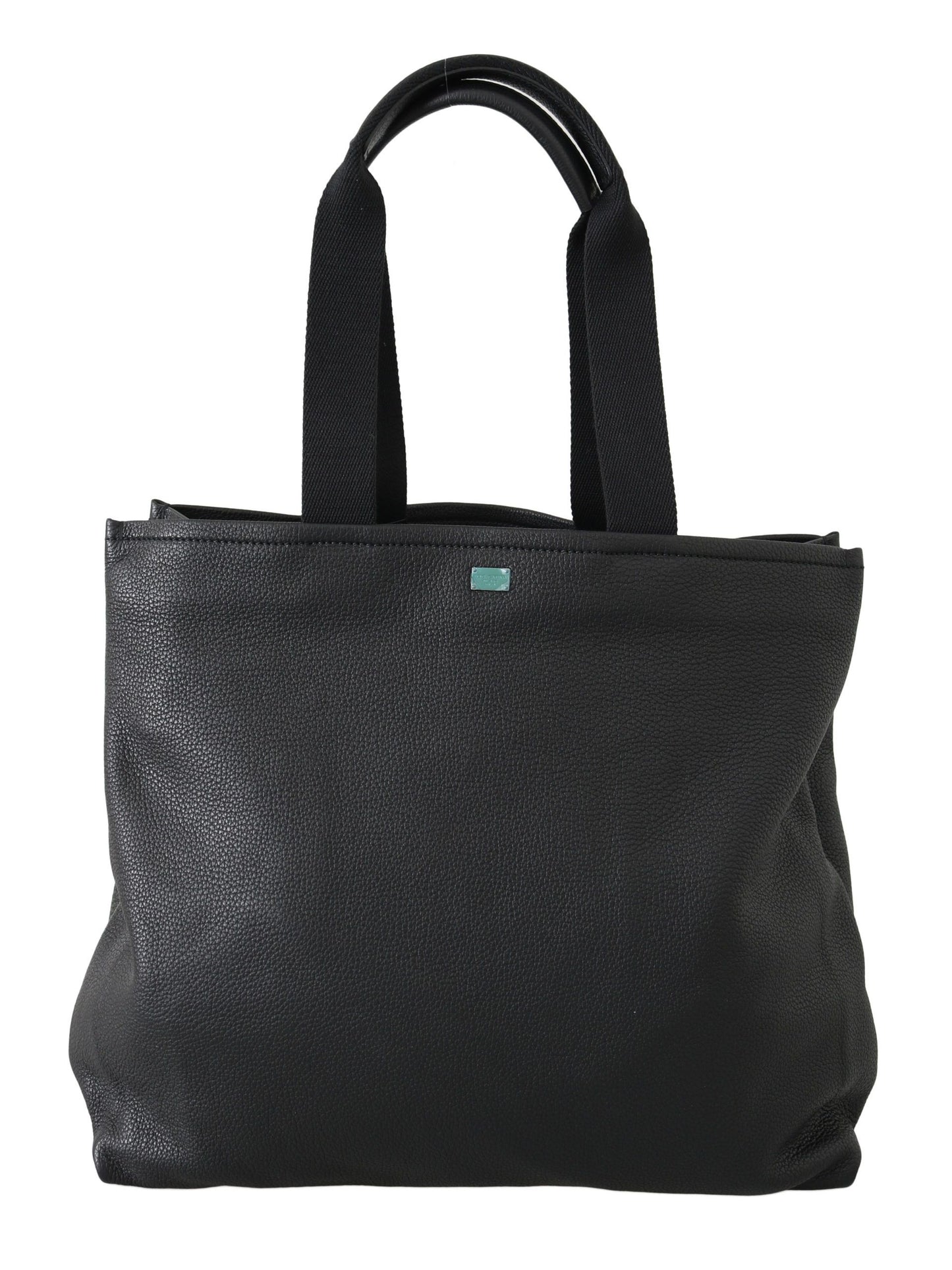 Sac fourre-tout de voyage en cuir noir Dolce & Gabbana #DGFAMILY