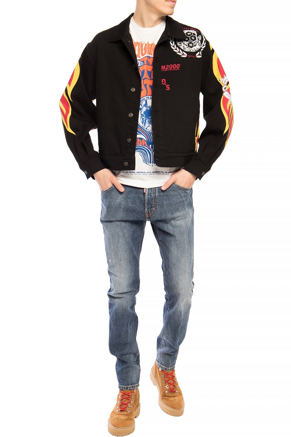 Jeans en coton bleu pour homme Dsquared²