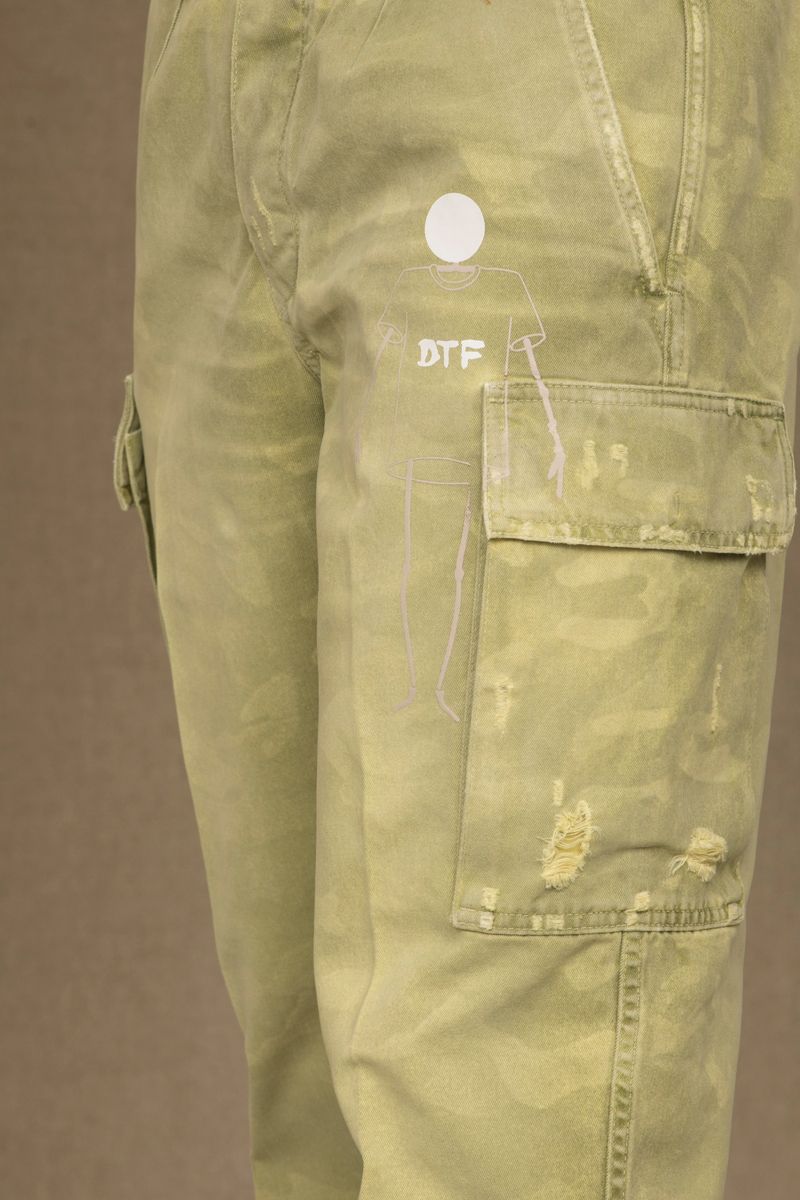 Jeans homme en coton vert Don The Fuller