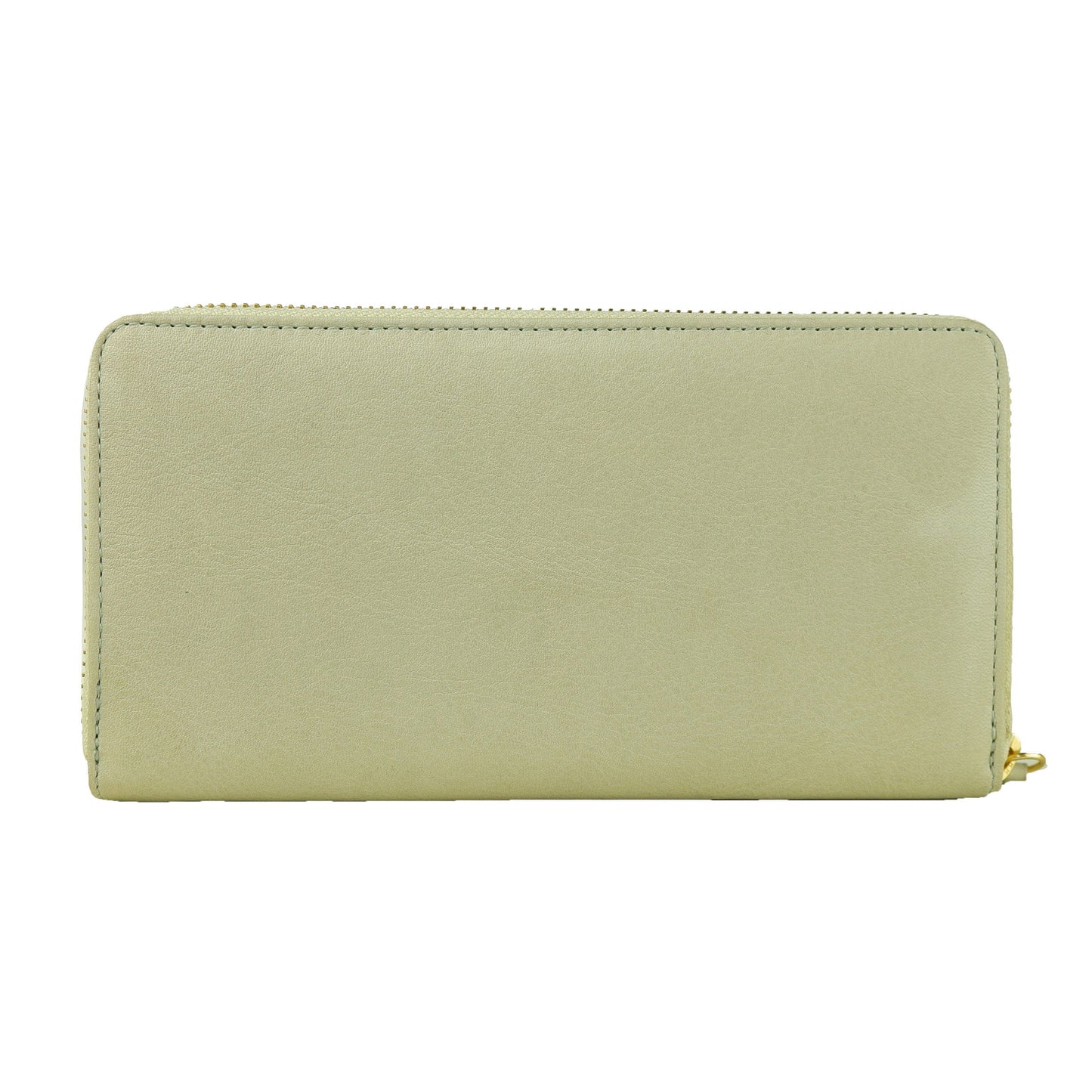 Portefeuille Cavalli Class en cuir de veau gris pour femme