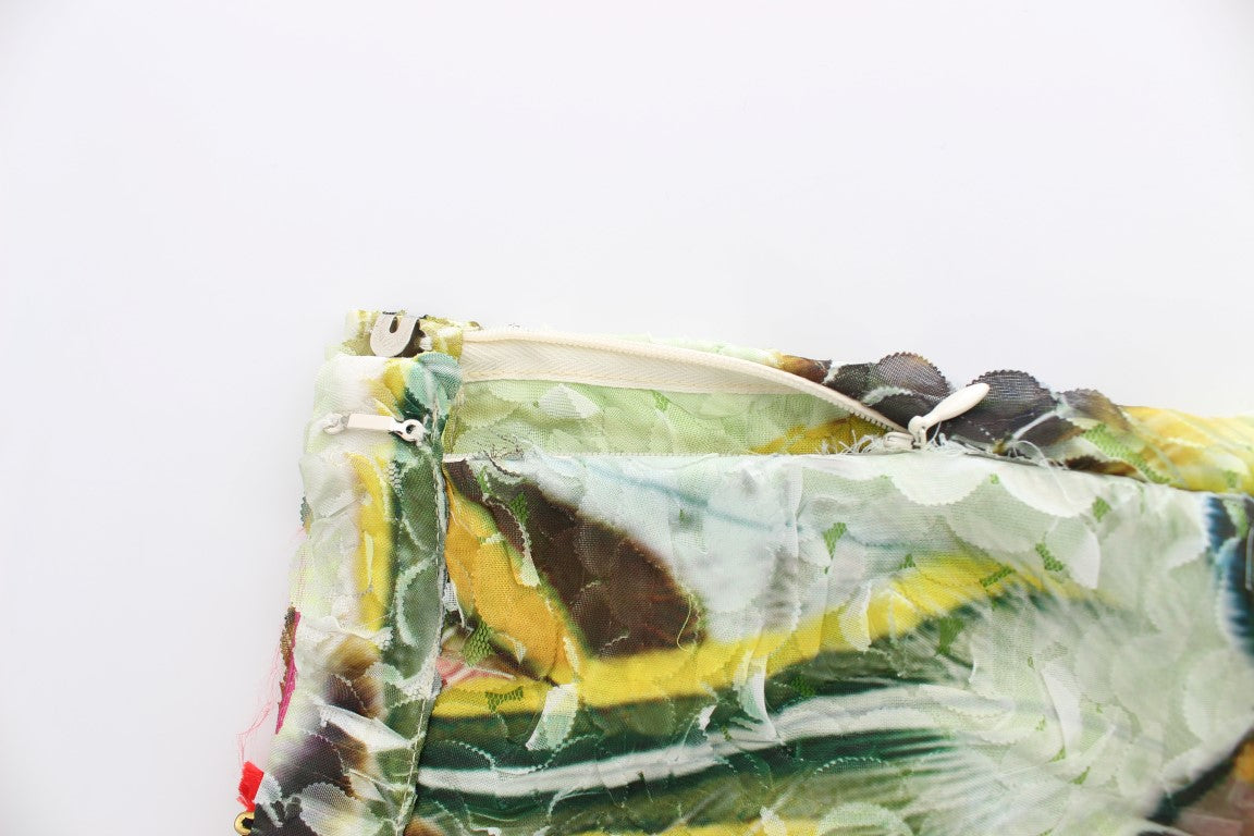 Jupe crayon en organza multicolore de Lanre Da Silva Ajayi