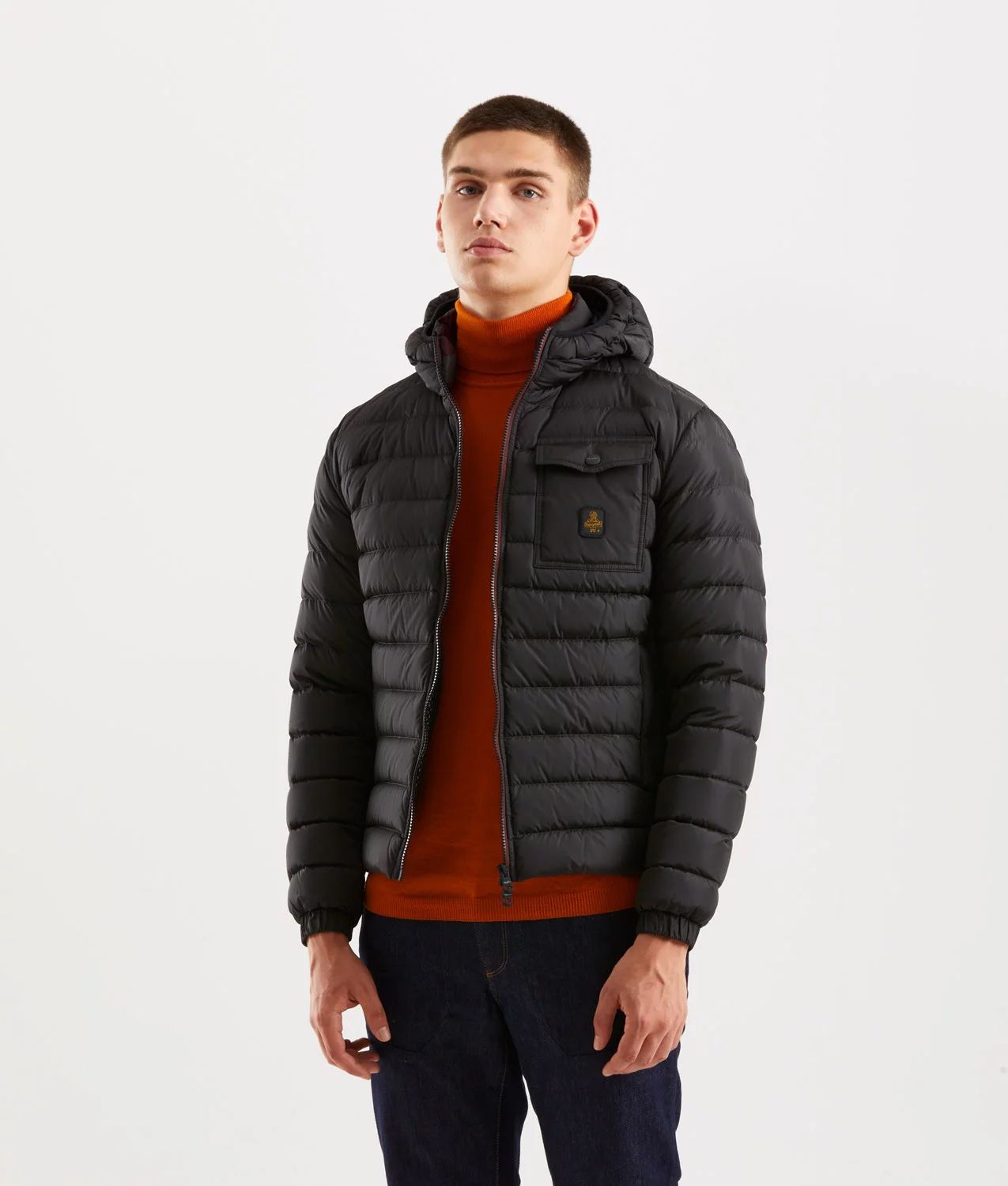 Veste pour homme en nylon noir de Refrigiwear