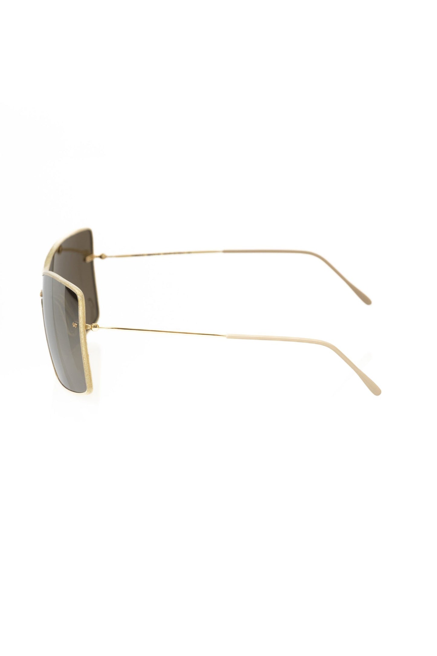 Lunettes de soleil Frankie Morello dorées métallisées pour femme