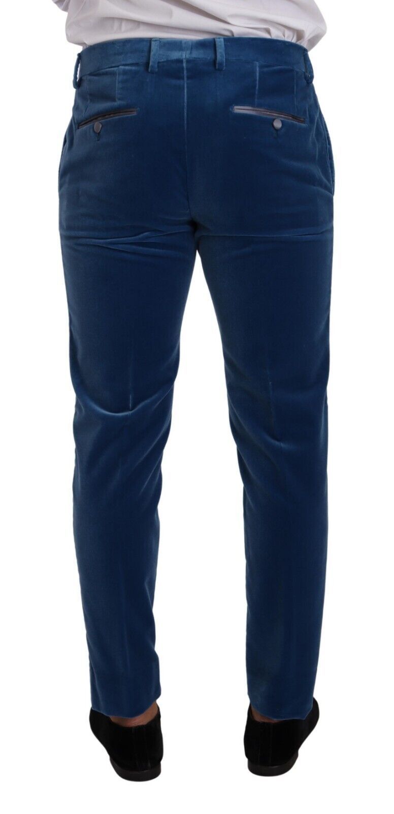 Costume 2 pièces en velours bleu SICILIA, coupe slim, Dolce & Gabbana