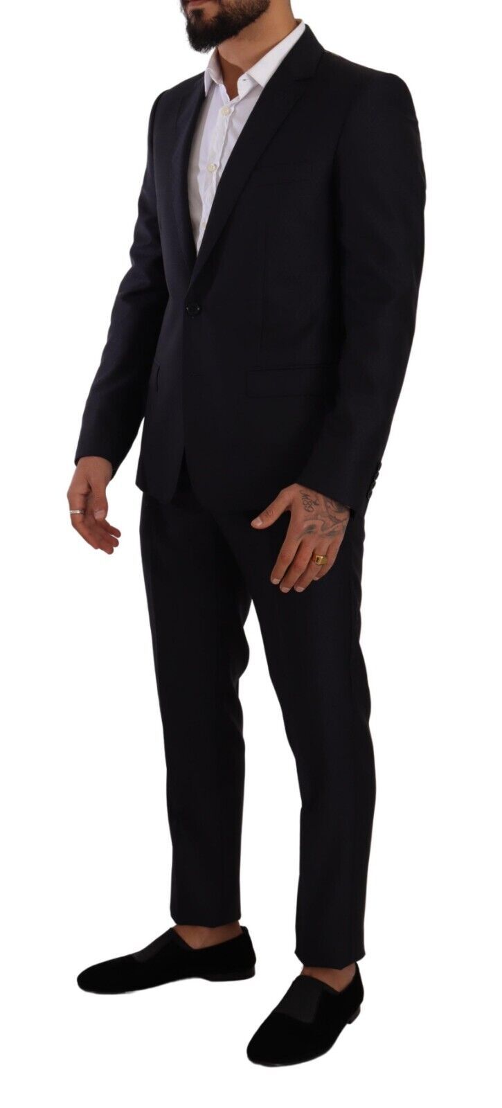 Dolce & Gabbana Bleu MARTINI Costume-manteau 2 pièces coupe slim