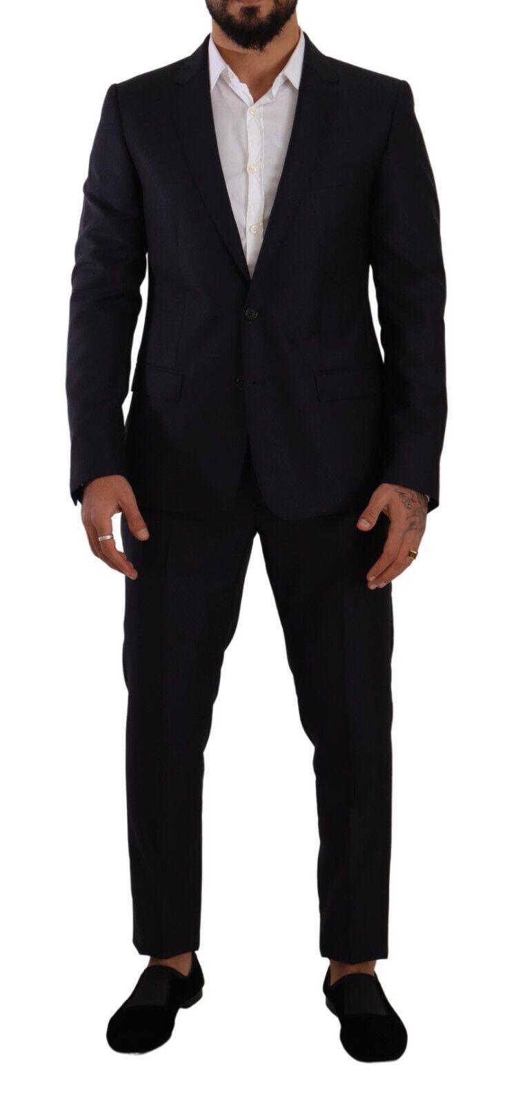 Dolce & Gabbana Bleu MARTINI Costume-manteau 2 pièces coupe slim