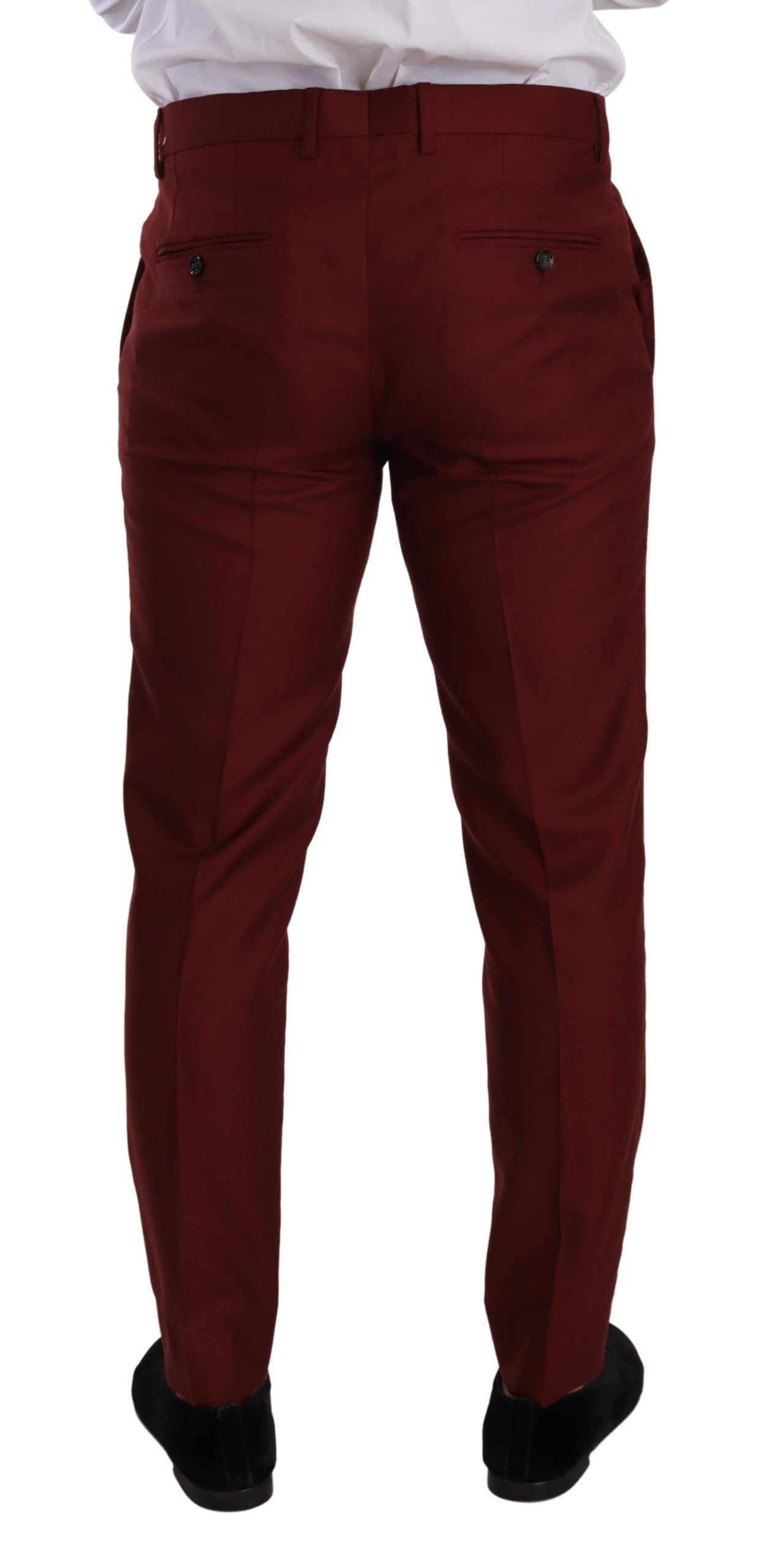 Robe en soie et cachemire rouge Dolce & Gabbana, pantalon homme.