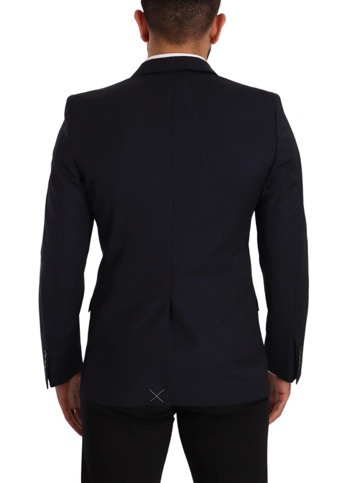 Dolce & Gabbana, manteau bleu foncé à simple boutonnage, blazer MARTINI.