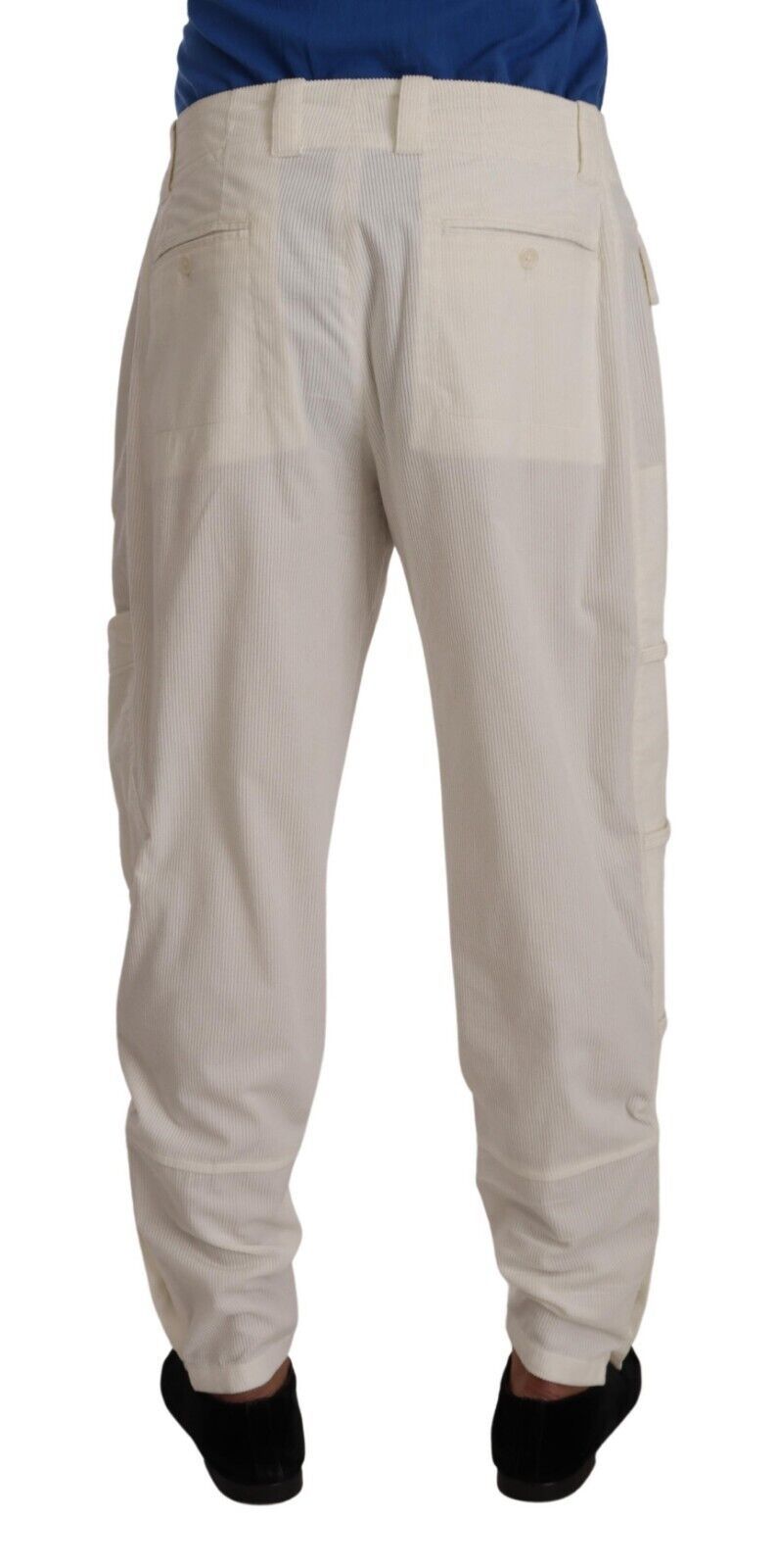 Pantalon cargo en sergé de coton blanc cassé de Dolce & Gabbana