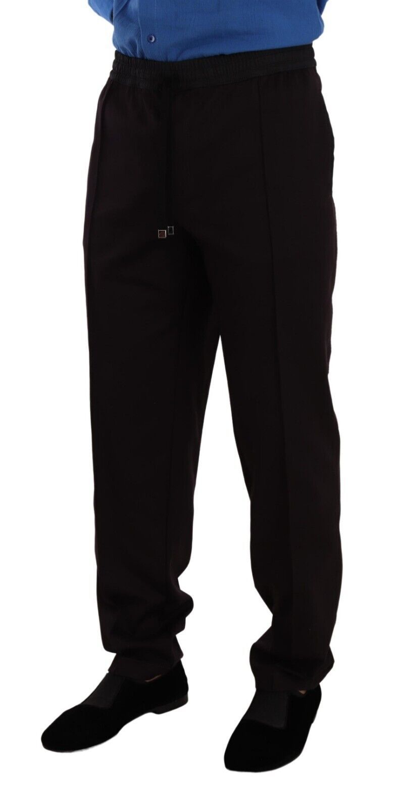Pantalon slim en coton bordeaux pour homme de Dolce & Gabbana