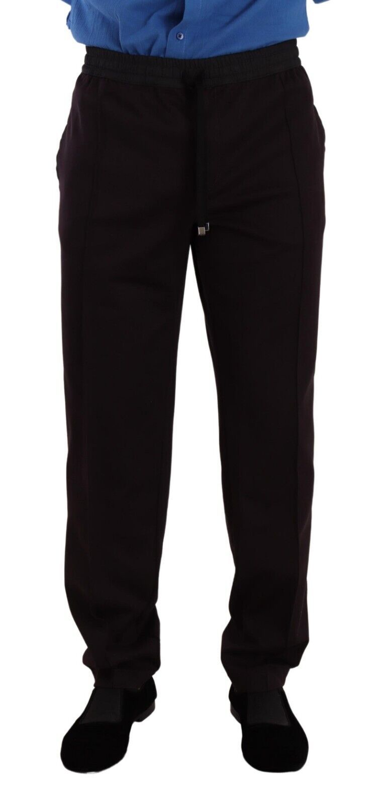 Pantalon slim en coton bordeaux pour homme de Dolce & Gabbana