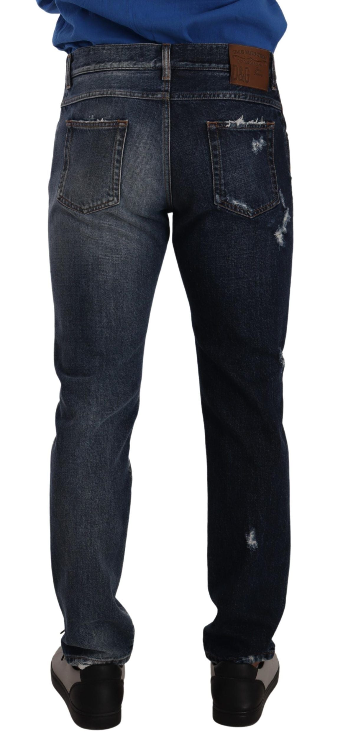 Jeans en jean bleu en coton classique de Dolce & Gabbana