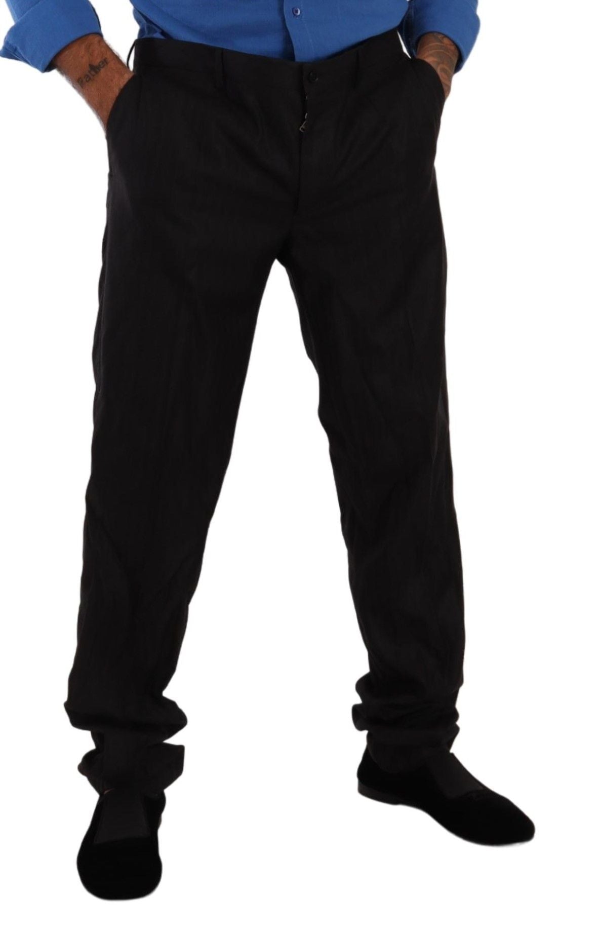 Dolce & Gabbana Combinaison-pantalon en laine et soie grise