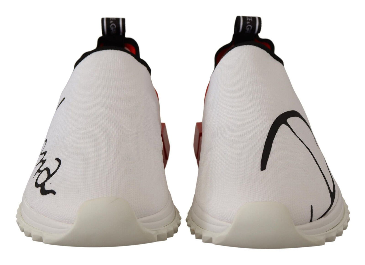 Sneakers-sandales Sorrento blanches et rouges Dolce & Gabbana